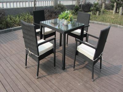 China Sistema al aire libre de la silla de los muebles del patio, sistema de aluminio del comedor del marco en venta