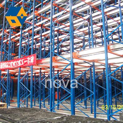 China Multilayer Warehouse Storage Rack Shuttle Racking 1000kg Load Capacity for sale