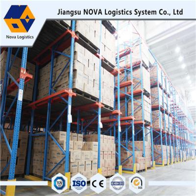 China Warehouse Storage Forklift Drive In Pallet Racking Freezer Use Q345 Steel Cold for sale