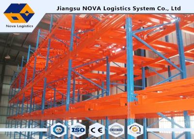 China Industry Push Back Pallet Warehouse Racking System For Logistics Distribution Centers for sale