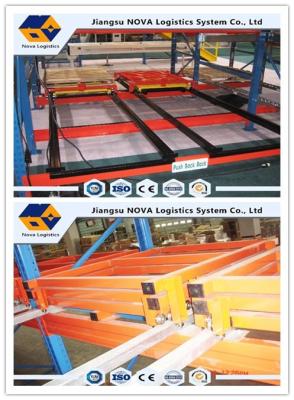 China Conventional Push Back Rack Deep Four Pallet Racking Storage For Logistics Centers for sale