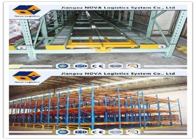 China Pre Galvanized Forklift Working Gravity Flow Racking , Heavy Duty Gravity Shelving for sale