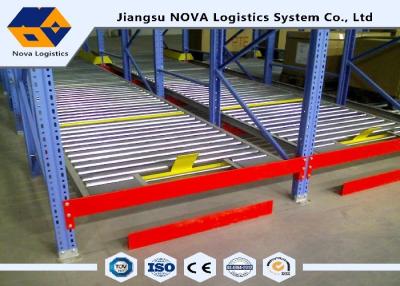 China Heavy Duty Rolling Gravity Pallet Racking 1000 Kgs Max Loading Capacity for sale