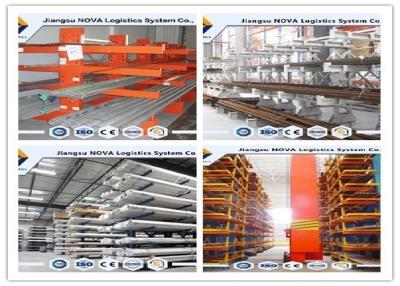 China Cold Rolling Steel Cantilever Storage Racks System For Particular Business / Product Line for sale