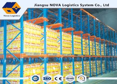China Single Entry Selective Pallet Racking With Single / Double Stacked Pallets for sale