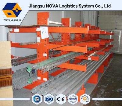 China 75mm Adjustable Cantilever Warehouse Storage Rack With 500 Kg Per Arm for sale