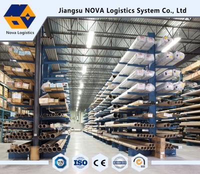 China NOVA Cantilever Warehouse Storage Rack 75mm Adjustable With 500 Kg Per Arm for sale