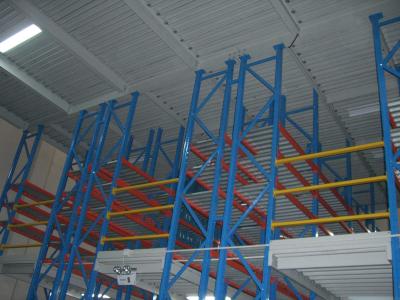 China Estantes de varias filas industriales ISO9001 del almacenamiento del estante/del metal del entresuelo en venta