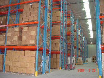China Standard or Customized Drive In Pallet Racking 1000kg/level for sale