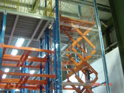 China 500kg Load Multi Tier Mezzanine Rack With Staircases for sale
