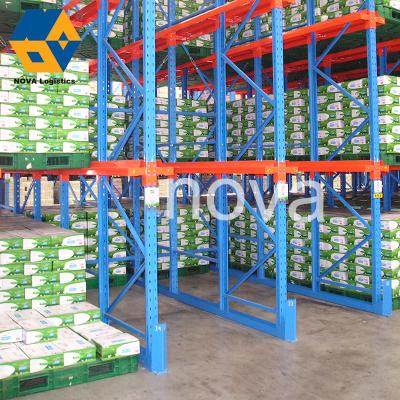 China Galvanized Steel Drive Through Pallet Racking for Homogeneous Products for sale