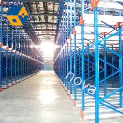 China Compact Storage Solution Pallet Shuttle System for sale