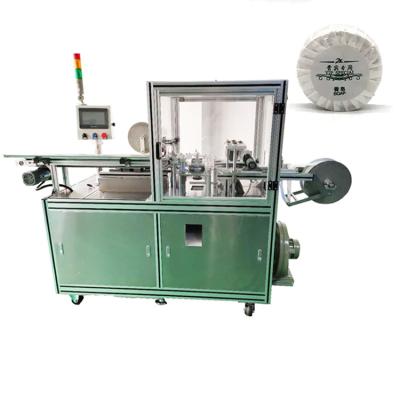 China Stainless Steel 304 Automatic Toilet Block Hotel Soap Film Pleat Wrapping Machine at 220V for sale