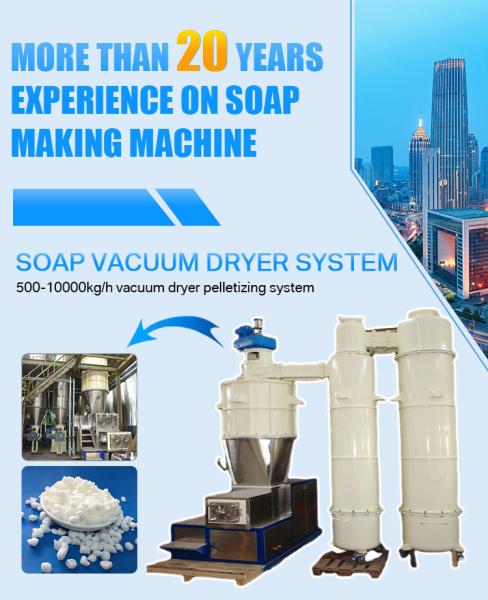 Quality Chemicals Processing Soap Making Machine With 500kg/H Capacity Vacuum Spray for sale