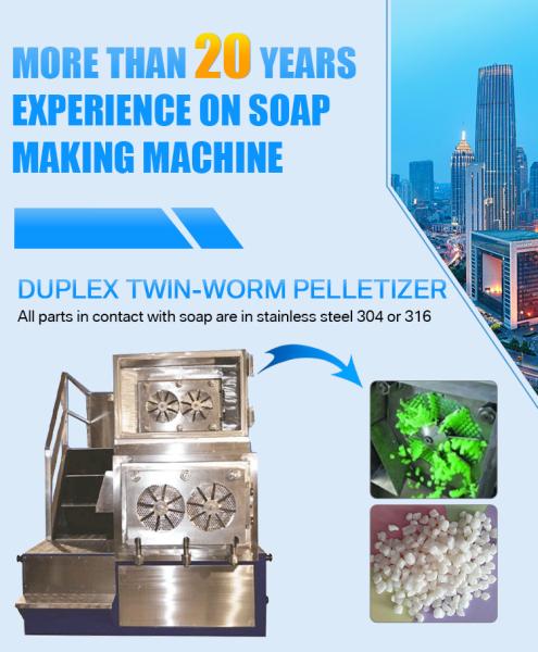 Quality 75kW 75kW Motor Laundry Soap Duplex Pelletizer For Soap Noodles Making Machine for sale