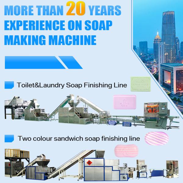 Quality 500-2000 Kg/H Soap Making Machine Production Line With Soap Cutting Function for sale