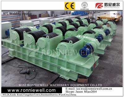 Chine L'unité centrale roule des rotateurs de tuyau pour souder, récipients à pression de soudure de tour de vent à vendre