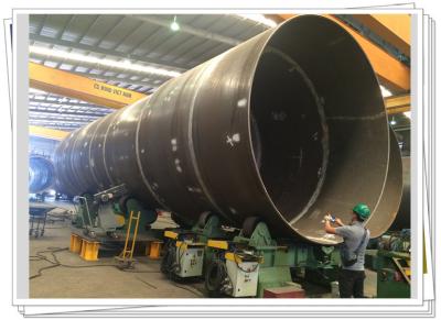 China Steel Tube Tower Wind Turbine Several Pipes Fit Up Welding Station for sale