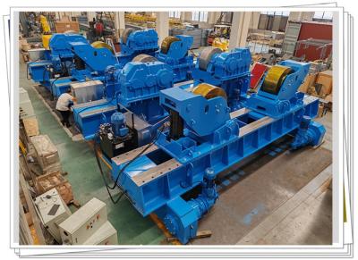 China Steel Roller Motorized Travel 800T Welding Roller Bed for Offshore Wind Tower Dia Upto 12m for sale