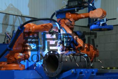China Pipe Prefabrication Robot Welding Machine With ABB / OTC Robot Body for sale