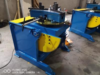 China Manual Tilt Turntable Rotary Welding Positioner 300kg Loading Foot Pedal Control for sale