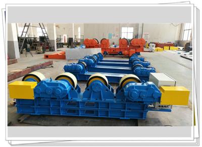 China Rubber Wheel 30t Fixed Welding Turning Roll With Foot Pedal for sale