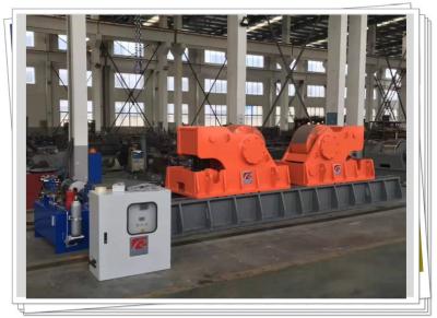 China Conical Tower 1500T Welding Roller Bed Stationary Idler With Hydraulic Lift Cylinder for sale