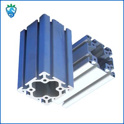 Chine L'alliage d'aluminium industriel profile la chaîne de montage blanche argentée de l'alumine 6063-T5 profil en aluminium à vendre