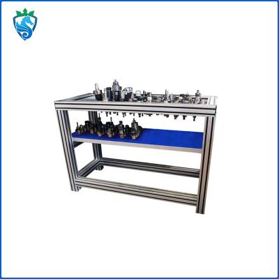 China Aluminium Extrusion Workbench Kit Turnover Cart Material Rack Multi-Layer Trolley for sale
