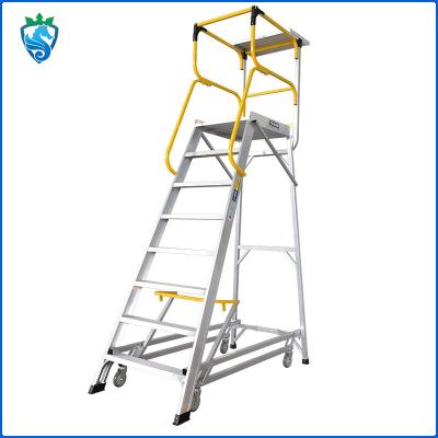 China Heavy Duty Mobile Steps Two Three Aluminum Step Stool Platform for sale