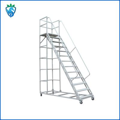 China 5 Foot 6 Foot Mobile Safety Step Ladder For Truck Wheels Platform Heavy Duty for sale