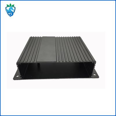 China 150mm black Aluminium Heat Sink Profile Electronic Extruded Heat Sink for sale