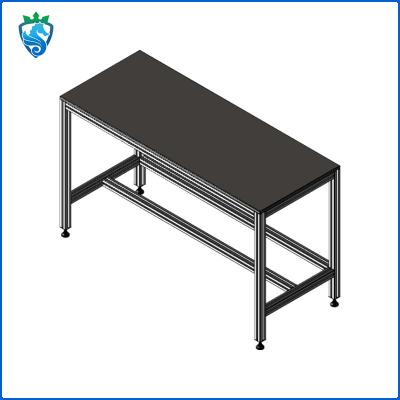 China Customized Processing Lightweight Drawerless Workbench Aluminum Profile Assembly Line Operating Table for sale