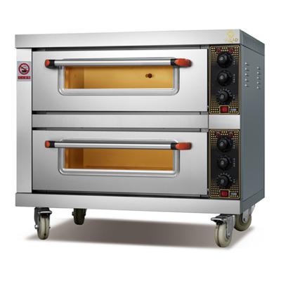 China 110v Commercial Baking Equipment 3 Deck 6 Trays Outdoor Propane 500 Degree Electric Gas Baking Oven for sale