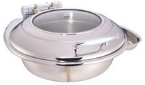 China Hygiene Commercial Cooking Equipment 6L Round Chafers W/O Frame for sale