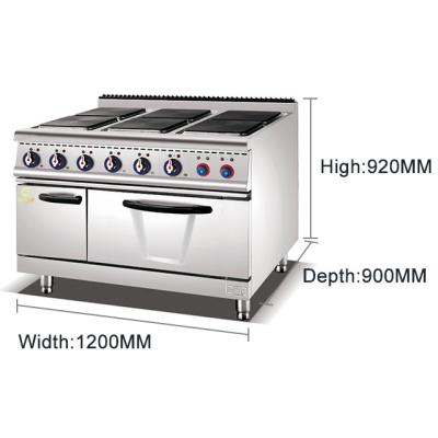 China Cooking Plate 300x300mm  6 Hot Plate Cooker With Oven(Square) à venda