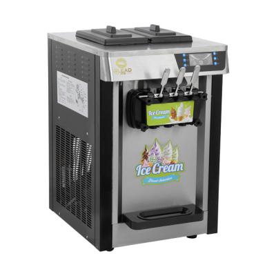 China Electric Ice Cream Machine with Cooling 16-18L/H Refrigerant Stainless Steel Tanks for sale
