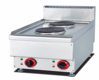 中国 Stainless Steel Electric Cooker with 2 Burners 100-300.C Temperature Range 220V Kitchen Cooking Equipment 販売のため