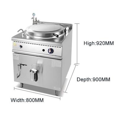 Chine Φ600x500 Taille du réservoir Équipement de cuisine de restauration rapide pour la production à grande échelle à vendre