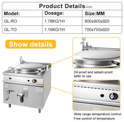 Chine 800×900×850 70 Stainless Steel Commercial Kitchen Cooking Equipment à vendre