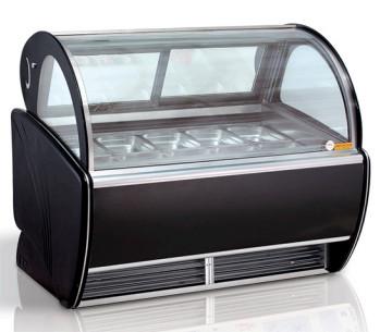 Китай Дисплейный шкаф для мороженого с воздушным охлаждением 6х2 кастрюли GN 1/4 700W мощность продается