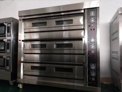 China Gas Powered 9-Tray Commercial Gas Deck Oven For Kitchen Cooking for sale