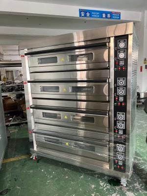 China 16 Trays Capacity Gas Powered Bakery Deck Oven 220V50HZ 0.3KW Power en venta