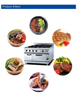 Китай 225kg Heavy Duty Gas Range Grill Oven 27Kw Fast Food Kitchen Equipment / Cooking Equipment - GH-999A продается