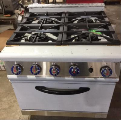 Chine 20.8kw Gas Range Cooking Equipment With 4-Burner Gas Oven Heavy Duty 153kg Weight Capacity à vendre