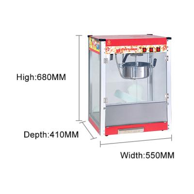 China 16.5kg Compacto equipamento de cozinha de 1,5KW de cozinha com 220V-240V de voltagem para fácil fabricação de pipoca à venda