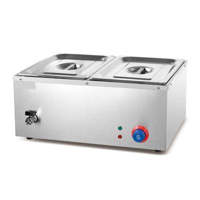 China Stainless Steel Commercial Electric Buffet Hot Soup Food Warmer Bain Marie for sale