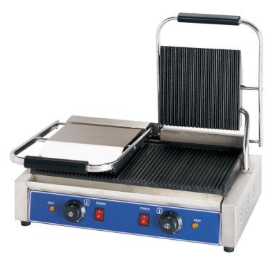 China Restaurant Griddle Sandwich Maker Electric Contact Griddle Grill Stainless Steel for sale