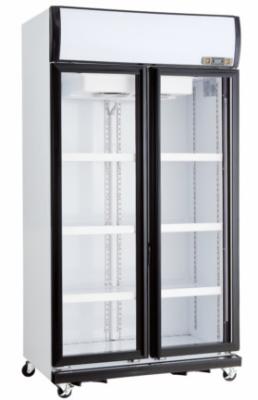 China Refrigerador de cristal industrial de bebidas más frescas de la bebida de la puerta de Refriger del escaparate vertical en venta