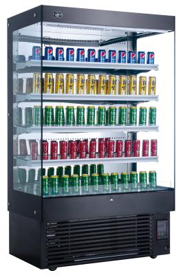 China Air Curtain Upright Chillers Supermarket Display Freezer Cabinets 5 Tier for sale